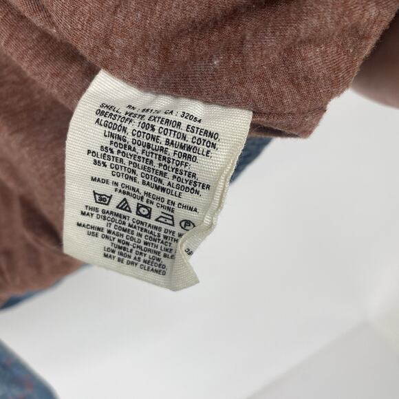 Anthropologie Pilcro and the Letterpress Cotton Puffer Vest Blue Women's Size M - Picture 4 of 4